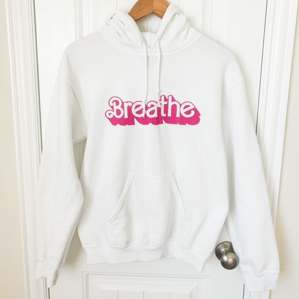Flex Living Barbie Inspired Breathe White Hoodie Size Small